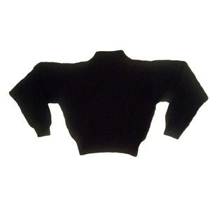 Liz Sport Vintage Navy Chunky Sweater Size Medium